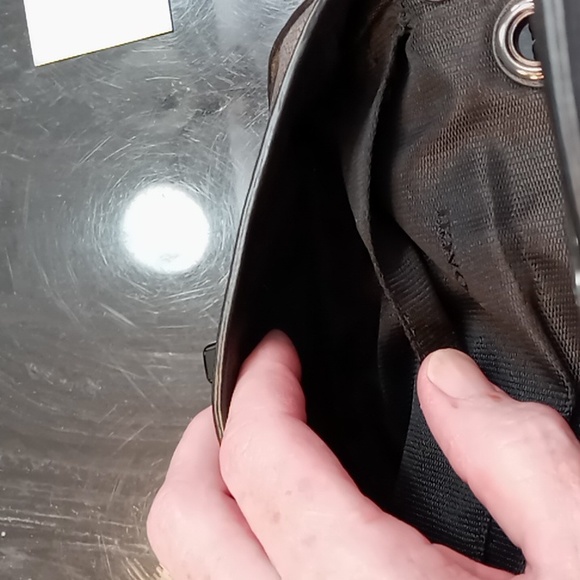 Coach Pebbled Leather Bronze/Black Crossbody/Shoulder Mini Bag With Chain Strap - Picture 7 of 16